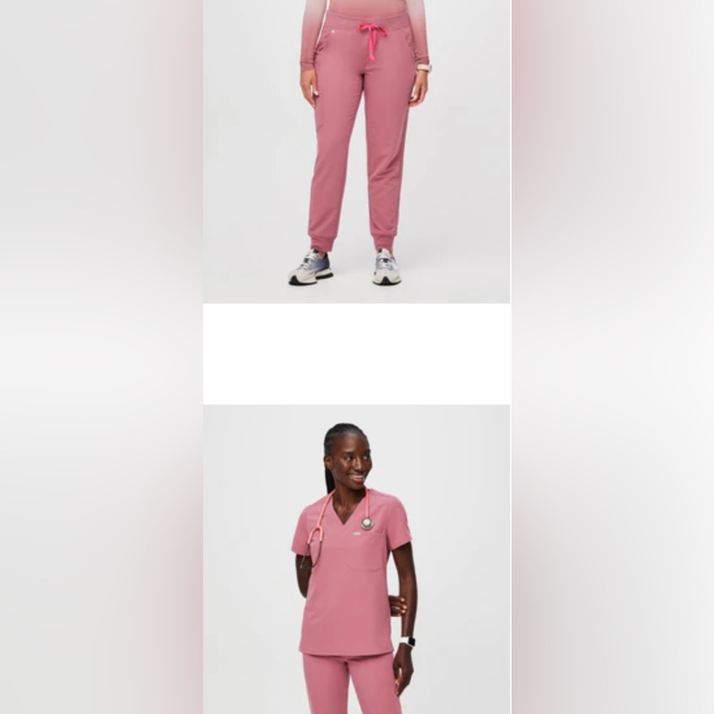 FIGS women's Quartz BCA Zamora- Jogger Scrub Pants and Scrubs top